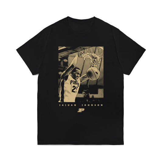 Purdue - NCAA Men's Basketball Legends : JaJuan Johnson - Mono Comfort Colors T-Shirt-0