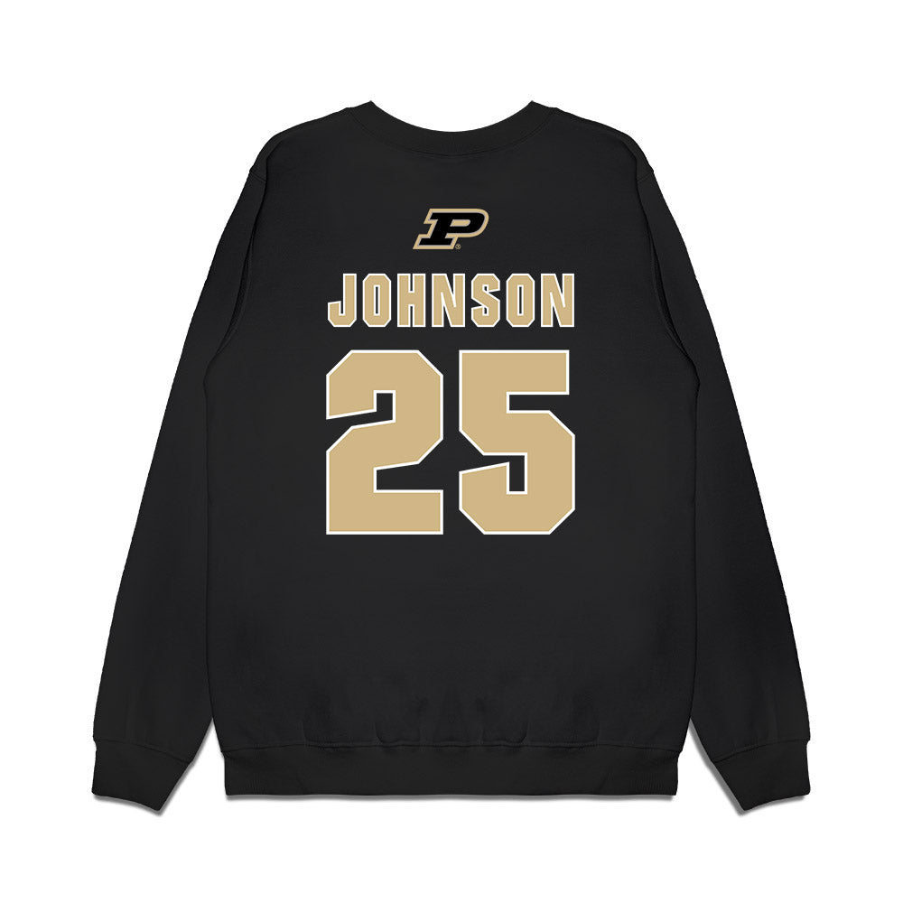 Purdue - NCAA Men's Basketball Legends : JaJuan Johnson - Classic Premium Crewneck Sweatshirt-1