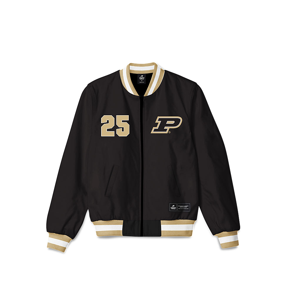 Purdue - NCAA Men's Basketball Legends : JaJuan Johnson - Bomber Jacket-0