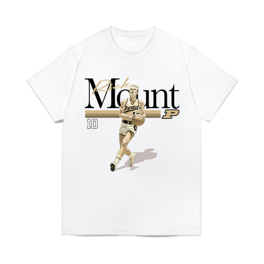 Purdue - NCAA Men's Basketball Legends : Rick Mount - Graphic Tee Comfort Colors T-Shirt-0