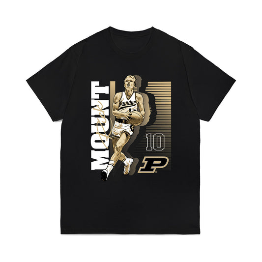 Purdue - NCAA Men's Basketball Legends : Rick Mount - Caricature Comfort Colors T-Shirt-0