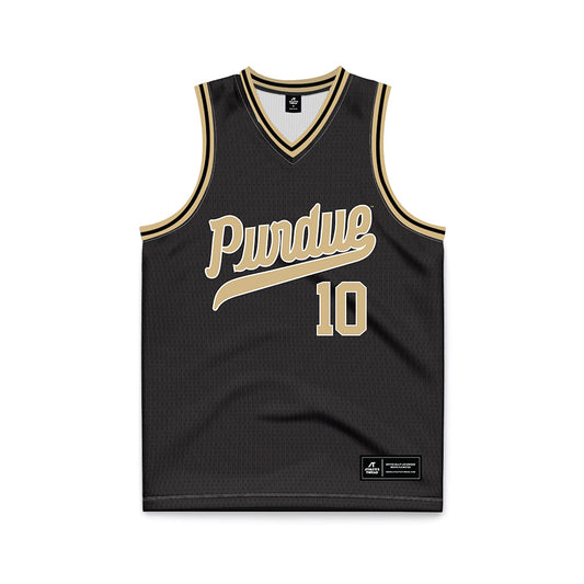 Purdue - NCAA Men's Basketball Legends : Rick Mount - Black Basketball Jersey-0