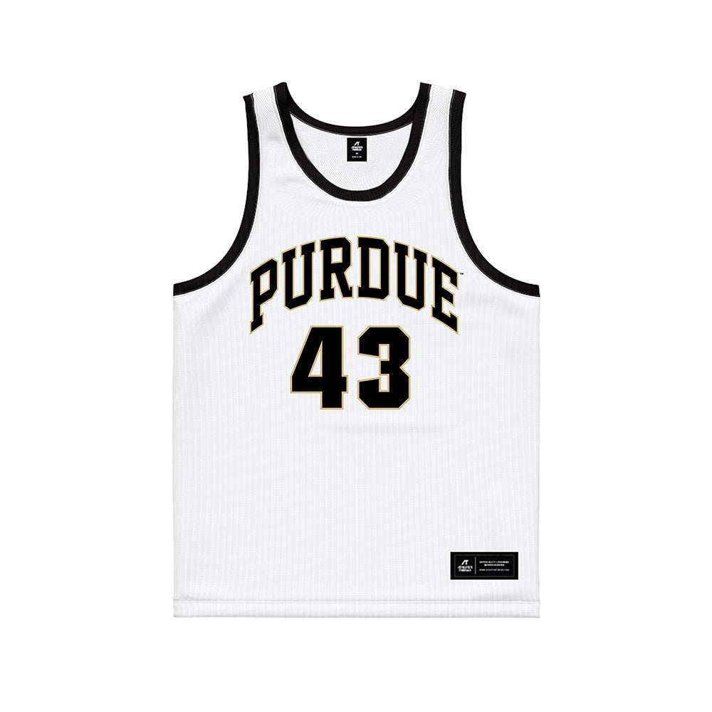 Purdue - NCAA Men's Basketball Legends : Terry Dischinger - White Basketball Jersey-0