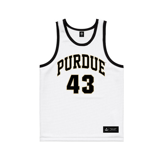 Purdue - NCAA Men's Basketball Legends : Terry Dischinger - White Basketball Jersey-0