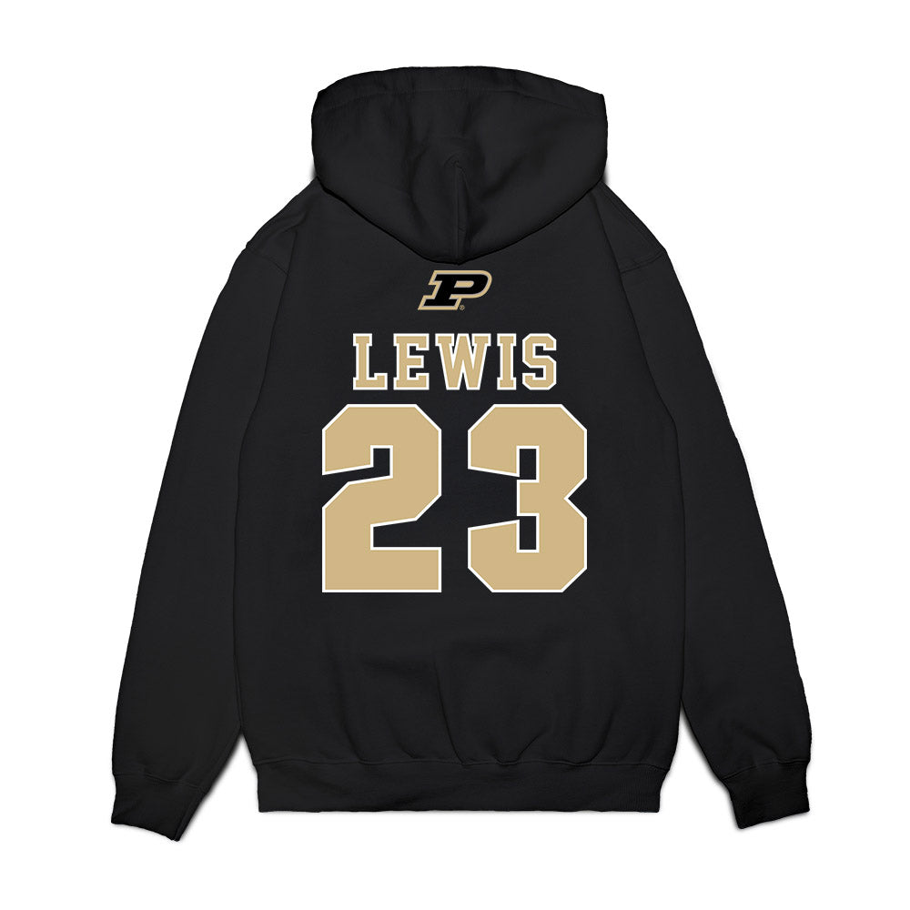 Purdue - NCAA Men's Basketball Legends : Troy Lewis - Classic Premium Hooded Sweatshirt-1