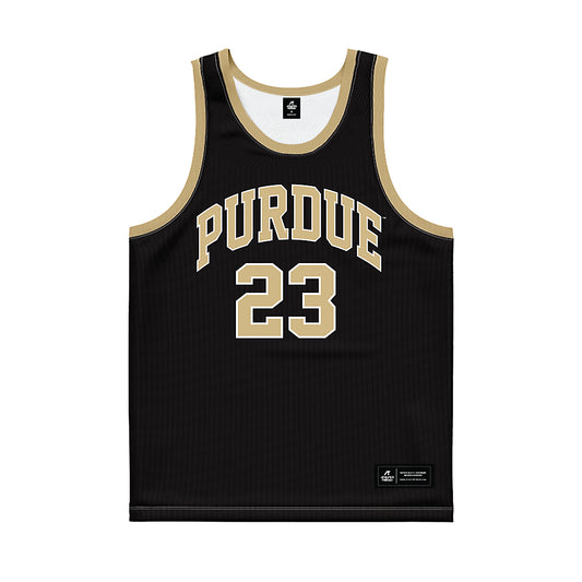 Purdue - NCAA Men's Basketball Legends : Troy Lewis - Black Basketball Jersey-0
