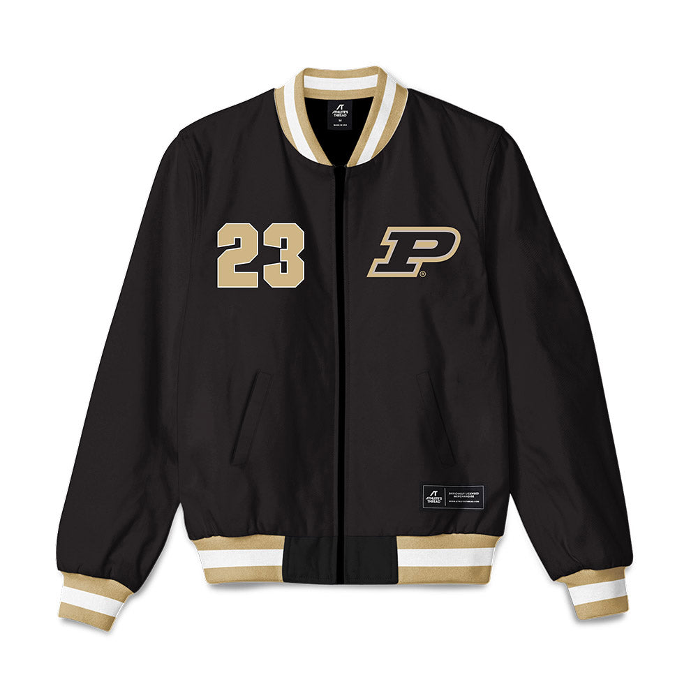 Purdue - NCAA Men's Basketball Legends : Troy Lewis - Bomber Jacket-0