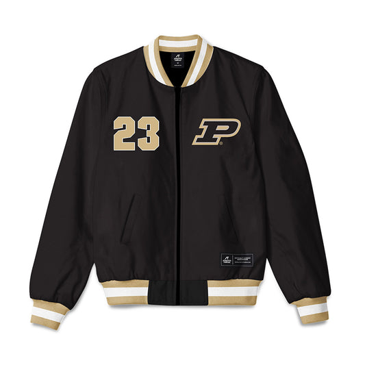 Purdue - NCAA Men's Basketball Legends : Troy Lewis - Bomber Jacket-0