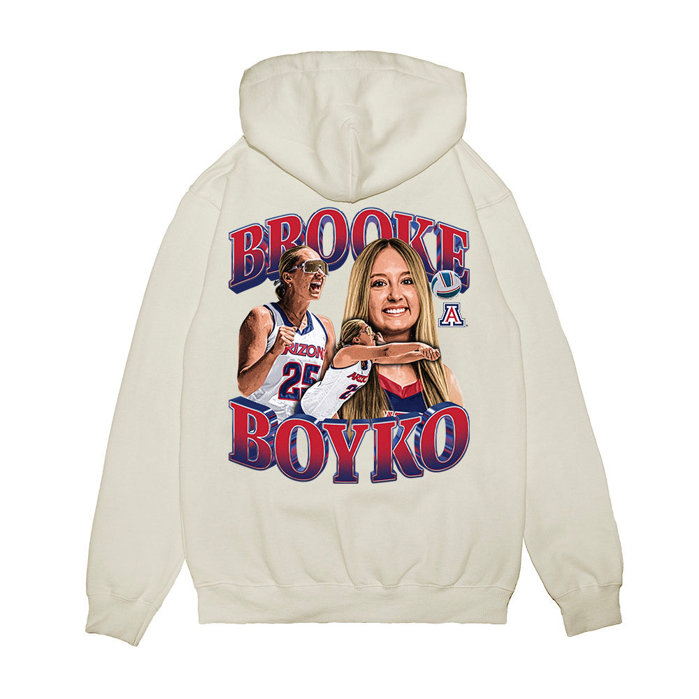 Arizona - NCAA Beach Volleyball : Brooke Boyko - Collage Premium Hooded Sweatshirt-1