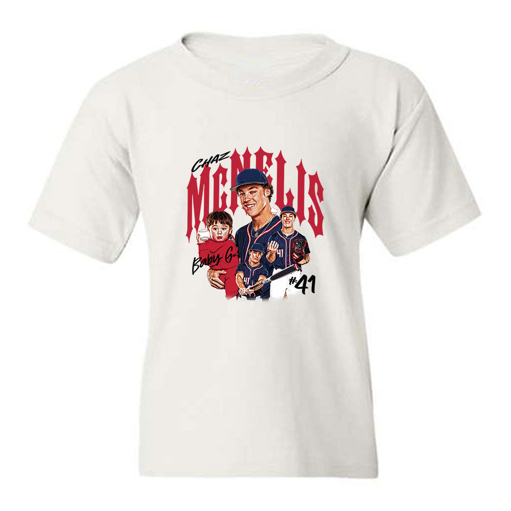 Arizona - NCAA Baseball : Chaz McNelis - Collage Youth T-Shirt-0