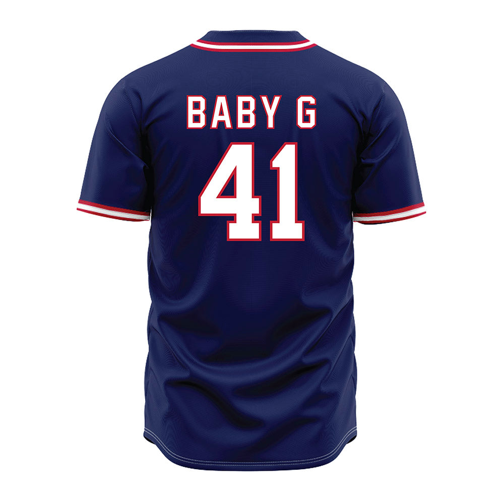 Arizona - NCAA Baseball : Chaz McNelis - Baby G Navy Jersey-1