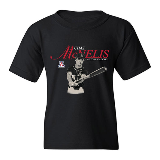 Arizona - NCAA Baseball : Chaz McNelis - Legacy Youth T-Shirt-0