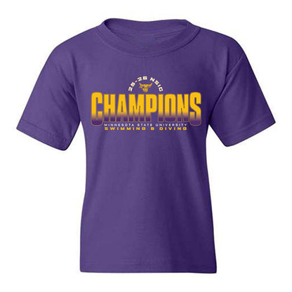 Minn. St. - NCAA Women's Swimming & Diving : Avery Larson - 25-26 NSIC Champions Shersey Youth T-Shirt-0