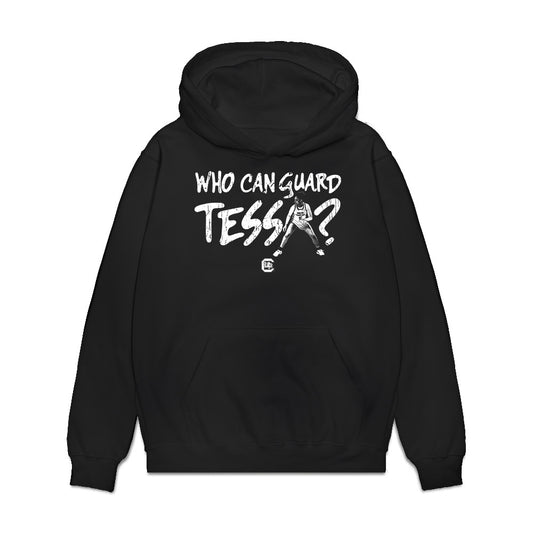 South Carolina - NCAA Women's Basketball : Tessa Johnson - Who Can Guard Tessa? Premium Hooded Sweatshirt-0