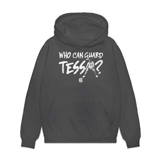 South Carolina - NCAA Women's Basketball : Tessa Johnson - Who Can Guard Tessa? Premium Hooded Sweatshirt-0