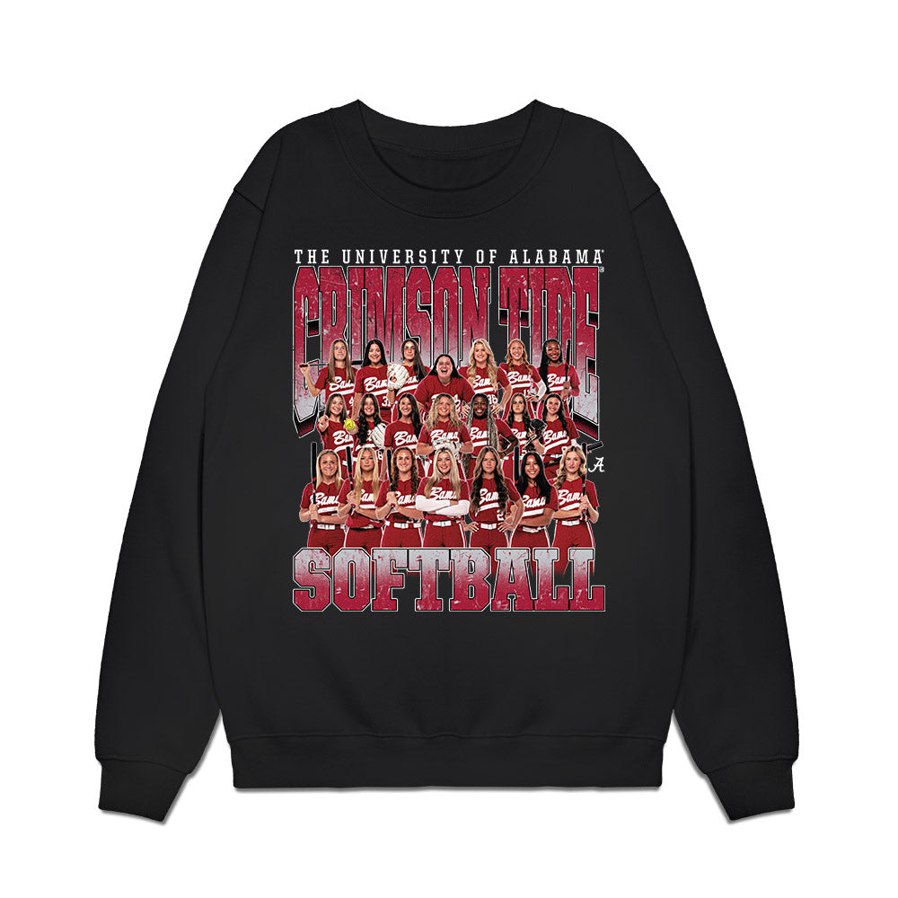 Alabama - NCAA Softball : - Team Collage Premium Crewneck Sweatshirt-0