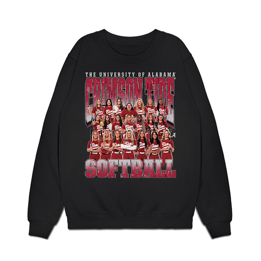Alabama - NCAA Softball : - Team Collage Premium Crewneck Sweatshirt-0