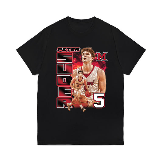 Miami of Ohio - NCAA Men's Basketball : Peter Suder - Comfort Colors T-Shirt-0