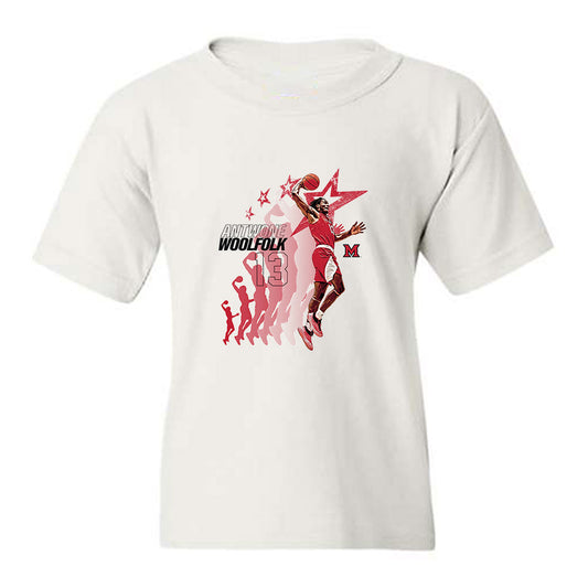 Miami of Ohio - NCAA Men's Basketball : Antwone Woolfolk - Graphic Youth T-Shirt-0