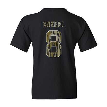 Arkansas - NCAA Baseball : Camden Kozeal - Camo Shersey Youth T-Shirt-1