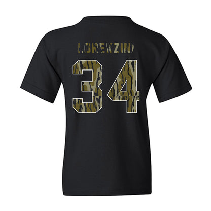 Arkansas - NCAA Baseball : Joey Lorenzini - Camo Shersey Youth T-Shirt-1