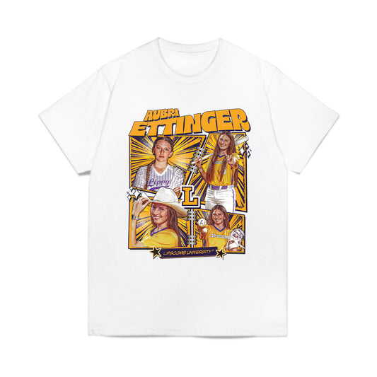 Lipscomb - NCAA Softball : Aubri Ettinger - Collage Comfort Colors T-Shirt-0