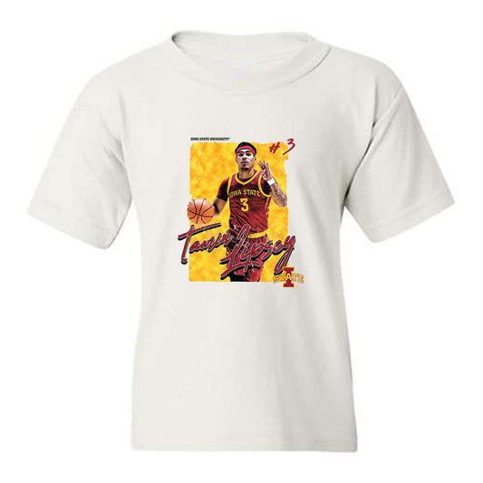 Iowa State - NCAA Men's Basketball : Tamin Lipsey - Card Inspired Youth T-Shirt-0