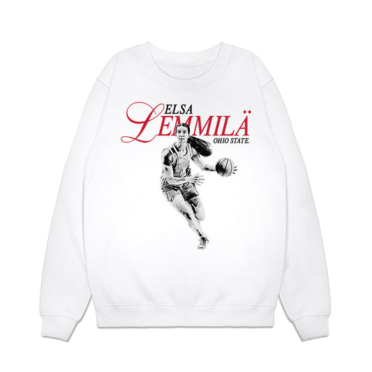 Ohio State - NCAA Women's Basketball : Elsa Lemmila - Legacy Premium Crewneck Sweatshirt-0