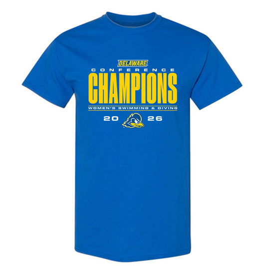 Delaware - NCAA Women's Swimming & Diving : - 2026 Conference Champions T-Shirt-0