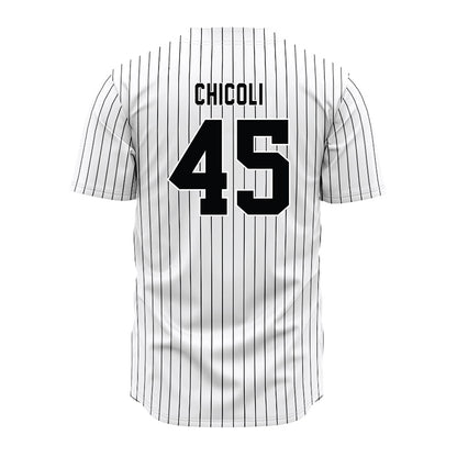 South Carolina - NCAA Baseball : Connor Chicoli - Pinstripe Jersey-1