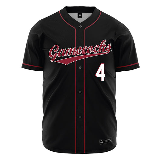 South Carolina - NCAA Baseball : Erik Parker - Black Jersey-0