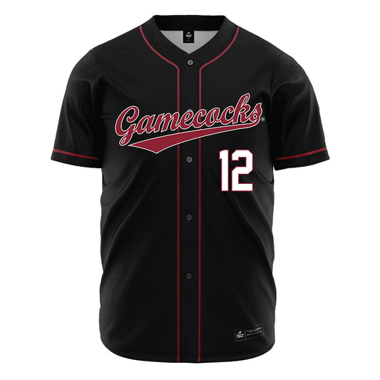 South Carolina - NCAA Baseball : Ethan Lizama - Black Jersey-0
