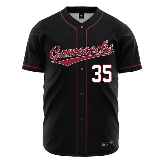 South Carolina - NCAA Baseball : Logan Prisco - Black Jersey-0