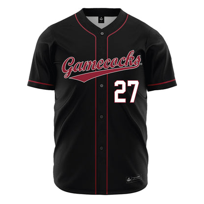 South Carolina - NCAA Baseball : Zach Russell - Black Jersey-0