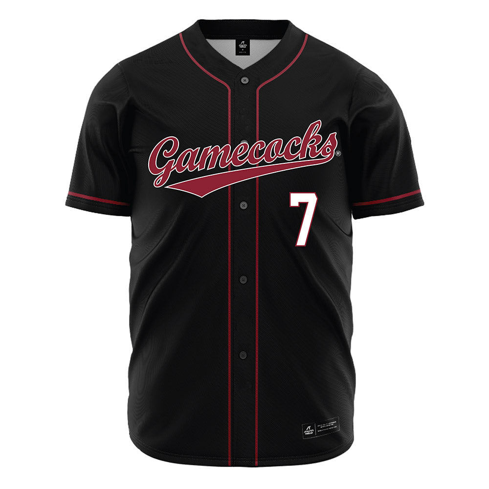 South Carolina - NCAA Baseball : Alex Valentin - Black Jersey-0