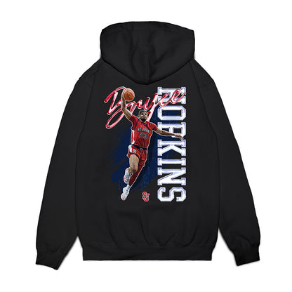 St. Johns - NCAA Men's Basketball : Bryce Hopkins - Collage Premium Hooded Sweatshirt-1
