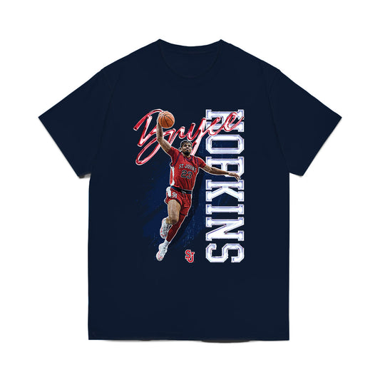 St. Johns - NCAA Men's Basketball : Bryce Hopkins - Collage Comfort Colors T-Shirt-0