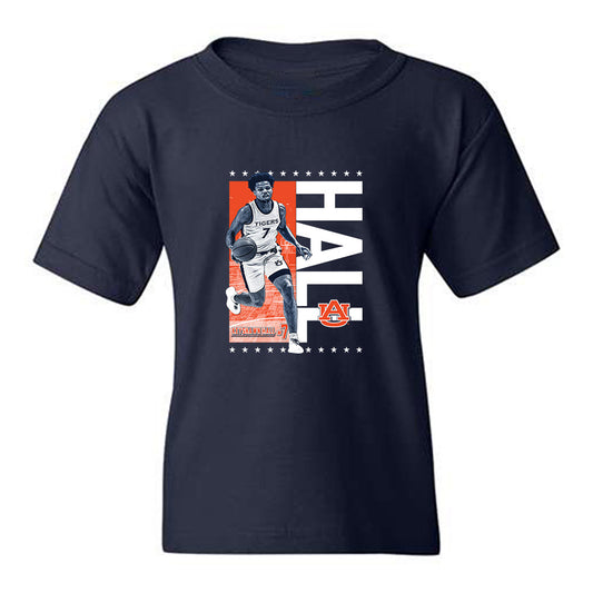 Auburn - NCAA Men's Basketball : Keyshawn Hall - Collage Youth T-Shirt-0
