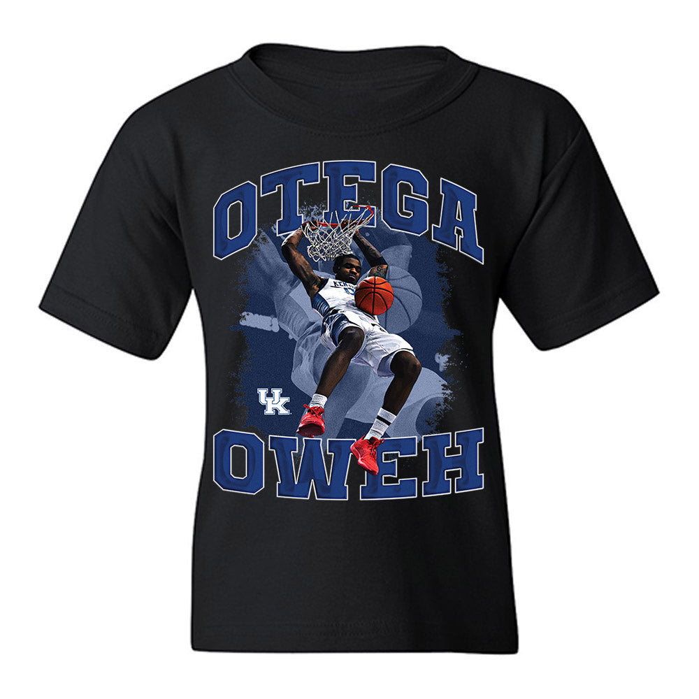 Kentucky - NCAA Men's Basketball : Otega Oweh - Collage Youth T-Shirt-0