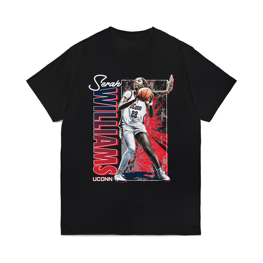 UConn - NCAA Women's Basketball : Serah Williams - Collage Comfort Colors T-Shirt-0