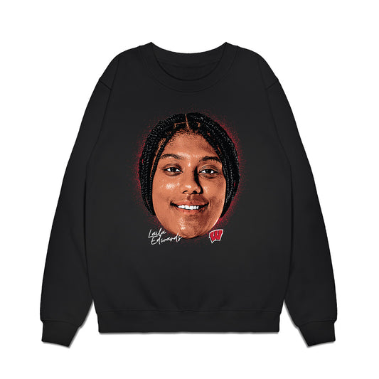 Wisconsin - NCAA Women's Ice Hockey : Laila Edwards - GameFace Premium Crewneck Sweatshirt-0