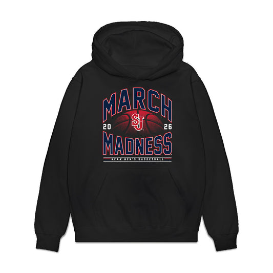St. Johns - NCAA Men's Basketball : Ruben Prey - NCAA® March Madness® 2026 Premium Hooded Sweatshirt-0