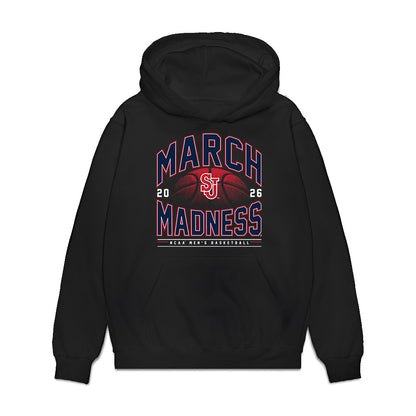 St. Johns - NCAA Men's Basketball : Casper Pohto - NCAA® March Madness® 2026 Premium Hooded Sweatshirt-0