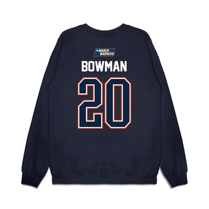 Auburn - NCAA Men's Basketball : Jeremiah Bowman - NCAA® March Madness® 2026 Premium Crewneck Sweatshirt-1