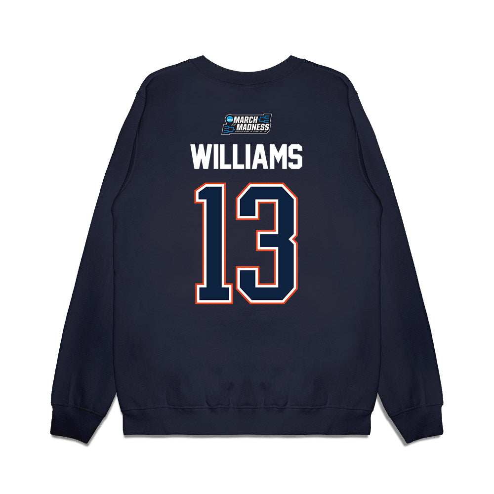 Auburn - NCAA Men's Basketball : CJ Williams - NCAA® March Madness® 2026 Premium Crewneck Sweatshirt-1