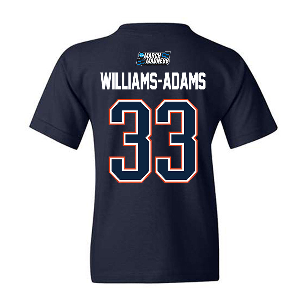 Auburn - NCAA Men's Basketball : Sebastian Williams-Adams - NCAA® March Madness® 2026 Youth T-Shirt-1