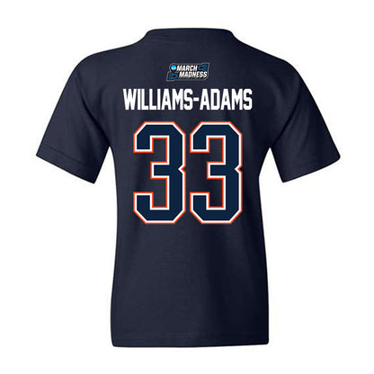 Auburn - NCAA Men's Basketball : Sebastian Williams-Adams - NCAA® March Madness® 2026 Youth T-Shirt-1