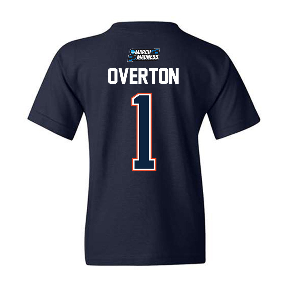Auburn - NCAA Men's Basketball : Kevin Overton - NCAA® March Madness® 2026 Youth T-Shirt-1