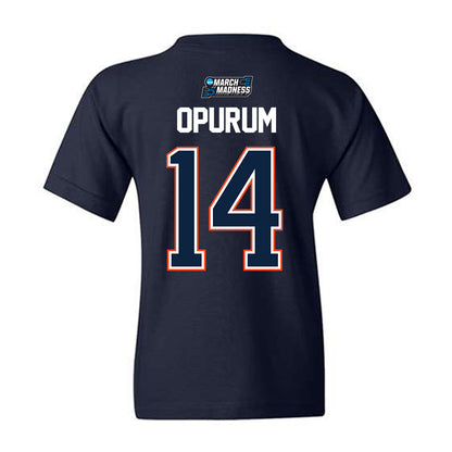 Auburn - NCAA Men's Basketball : Macdonald Opurum - NCAA® March Madness® 2026 Youth T-Shirt-1
