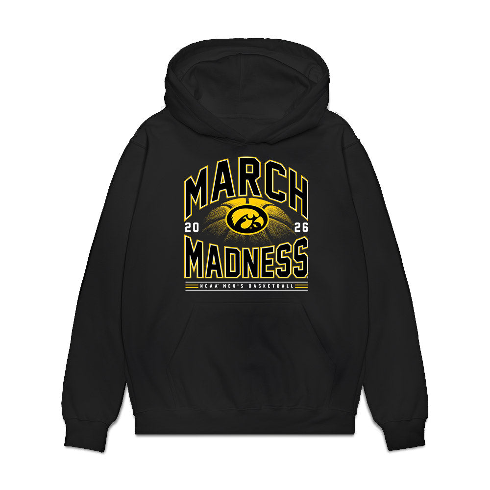 Iowa - NCAA Men's Basketball : Trey Thompson - NCAA® March Madness® 2026 Premium Hooded Sweatshirt-0